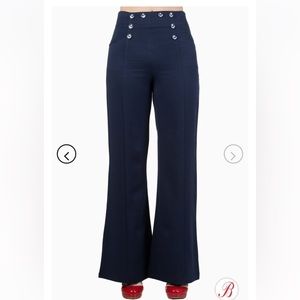Banned Retro Sailor wide leg Trousers L